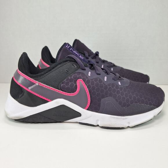 Nike Legend Essential 2 Black Hyper Pink Shoes CQ9545-014 Women's Size 8 - Picture 2 of 13